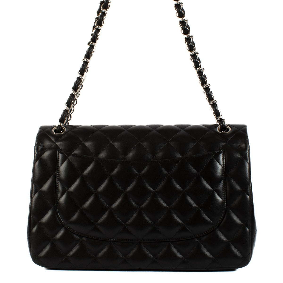 Shop safe online at Labellov in Antwerp, Brussels and Knokke this 100% authentic second hand Chanel Black Jumbo Classic Flap Bag