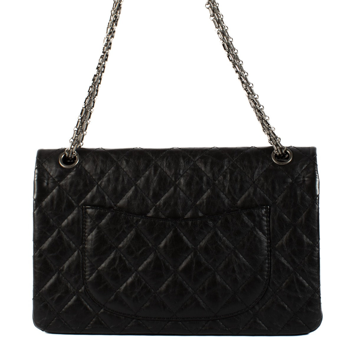 Shop safe online at Labellov in Antwerp, Brussels and Knokke this 100% authentic second hand Chanel Black Calfskin Large Reissue 2.55 Flap Bag