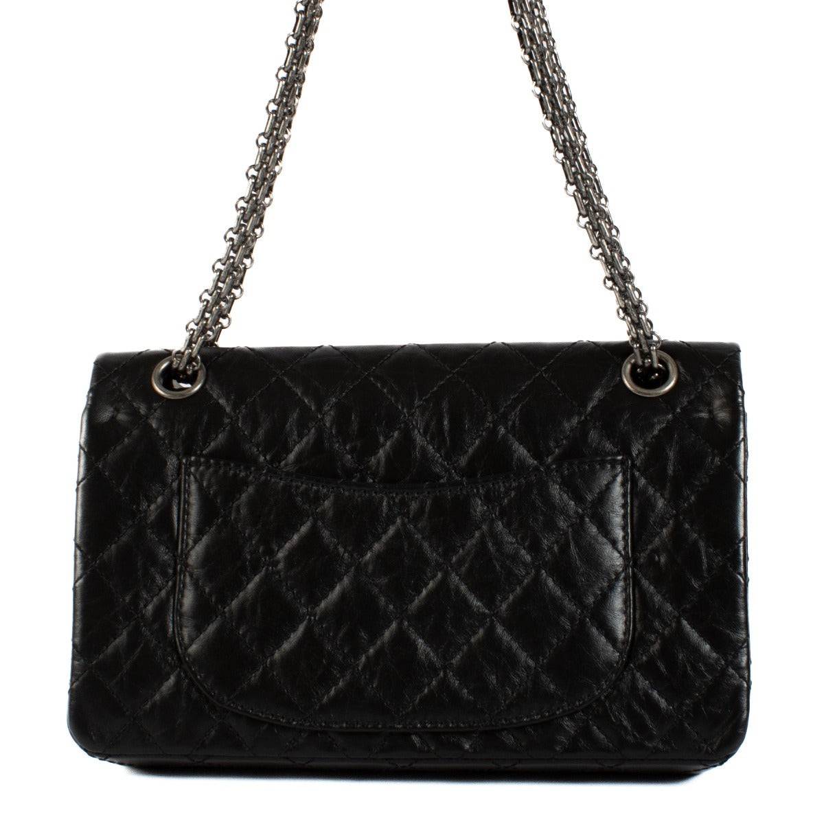 Shop safe online at Labellov in Antwerp, Brussels and Knokke this 100% authentic second hand Chanel Black Calfskin Medium Reissue 2.55 Flap Bag