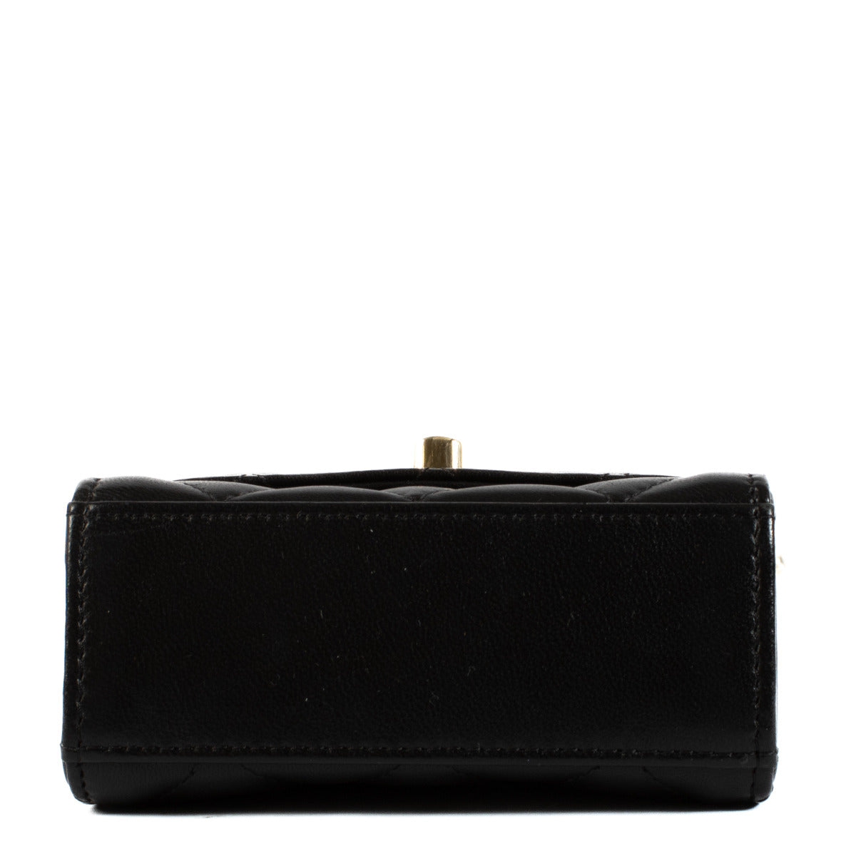 Pochette Chanel Trendy CC en agneau noir avec chaîne