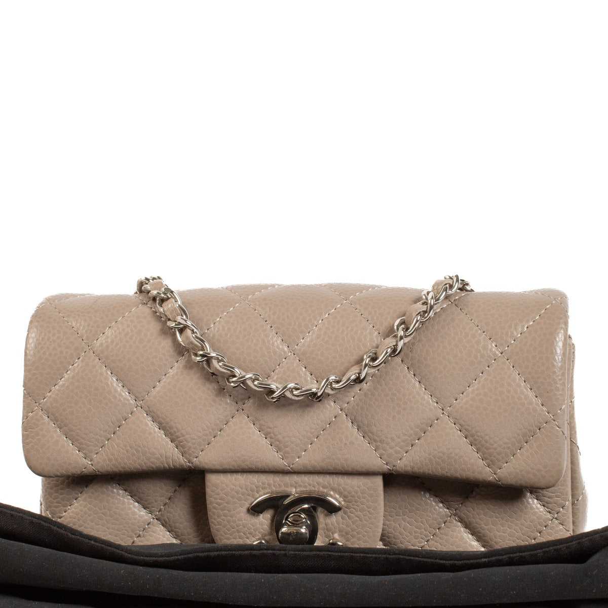 Shop 100% authentic secondhand Chanel Taupe Caviar Leather Super Mini Classic Flap Bag on Labellov.com