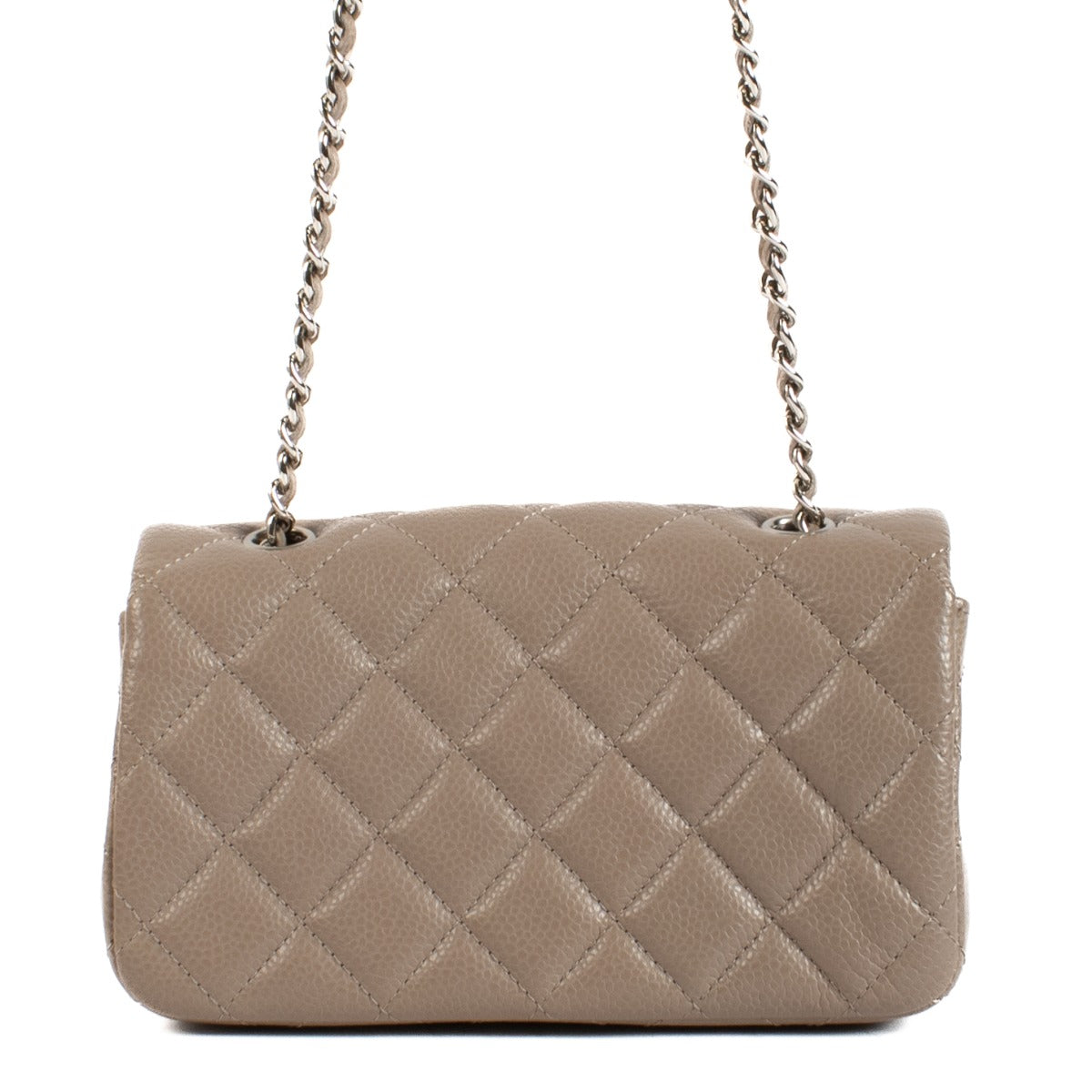 Shop 100% authentic secondhand Chanel Taupe Caviar Leather Super Mini Classic Flap Bag on Labellov.com