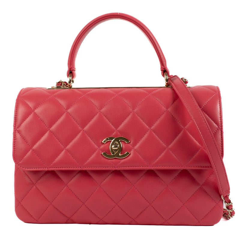 Shop 100% authentic Chanel Pink Trendy CC Top Handle at Labellov.com.