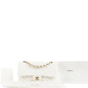 shop 100% authentic second hand Chanel White Caviar Medium Classic 11.12 Bag on Labellov.com