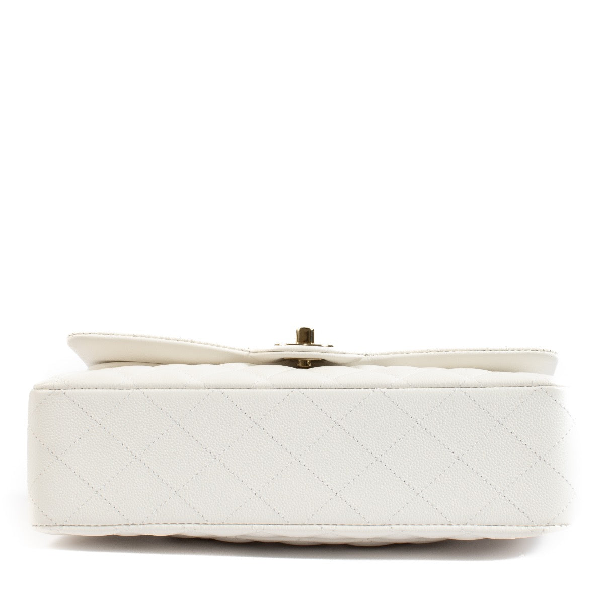 shop 100% authentic second hand Chanel White Caviar Medium Classic 11.12 Bag on Labellov.com