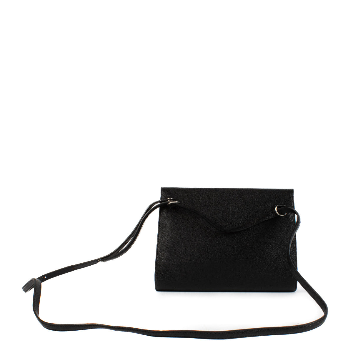 Sac ceinture Delvaux Mini Brillant en cuir noir