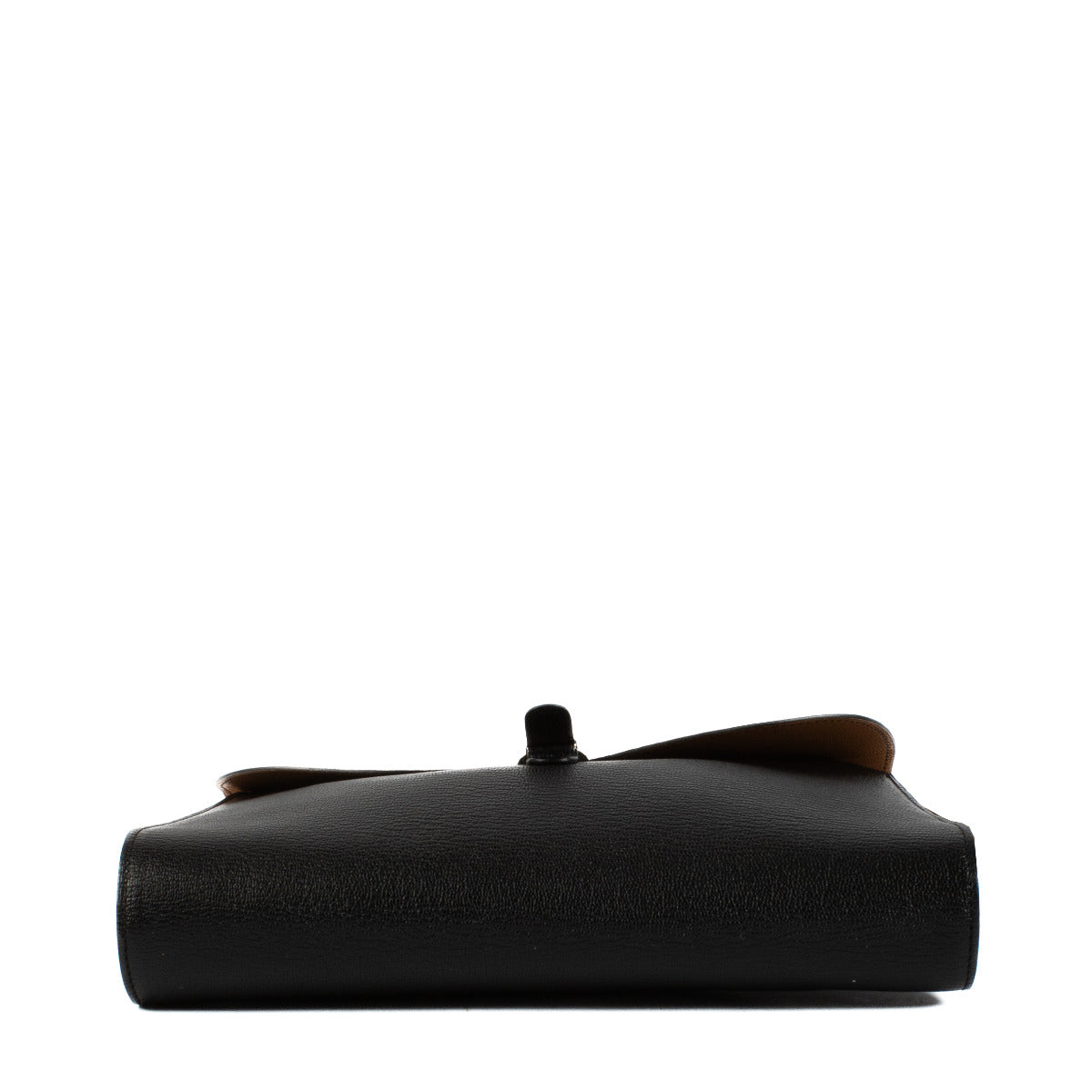 Sac ceinture Delvaux Mini Brillant en cuir noir