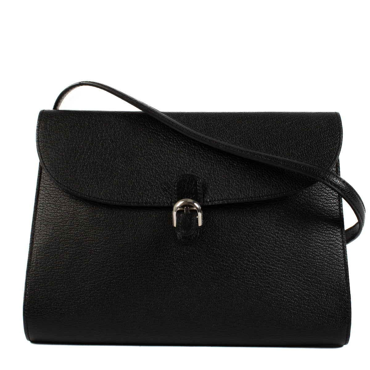 Delvaux Black Leather Mini Brillant Crossbody Belt Bag