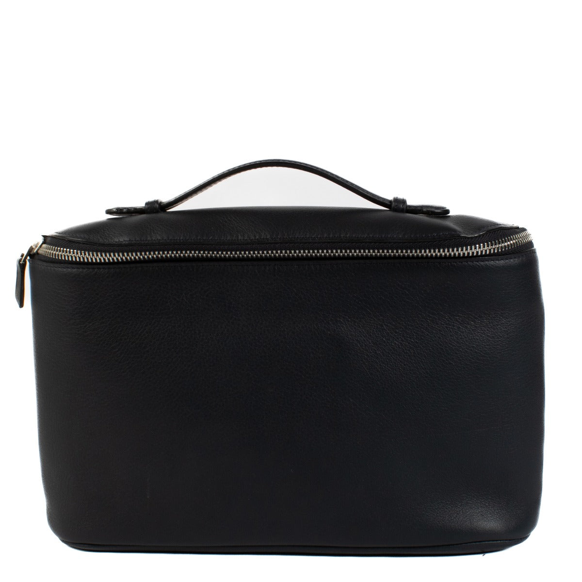 Pochette en cuir bleu Delvaux