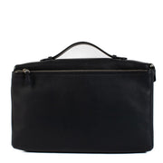 Delvaux Blue Leather Clutch Bag
