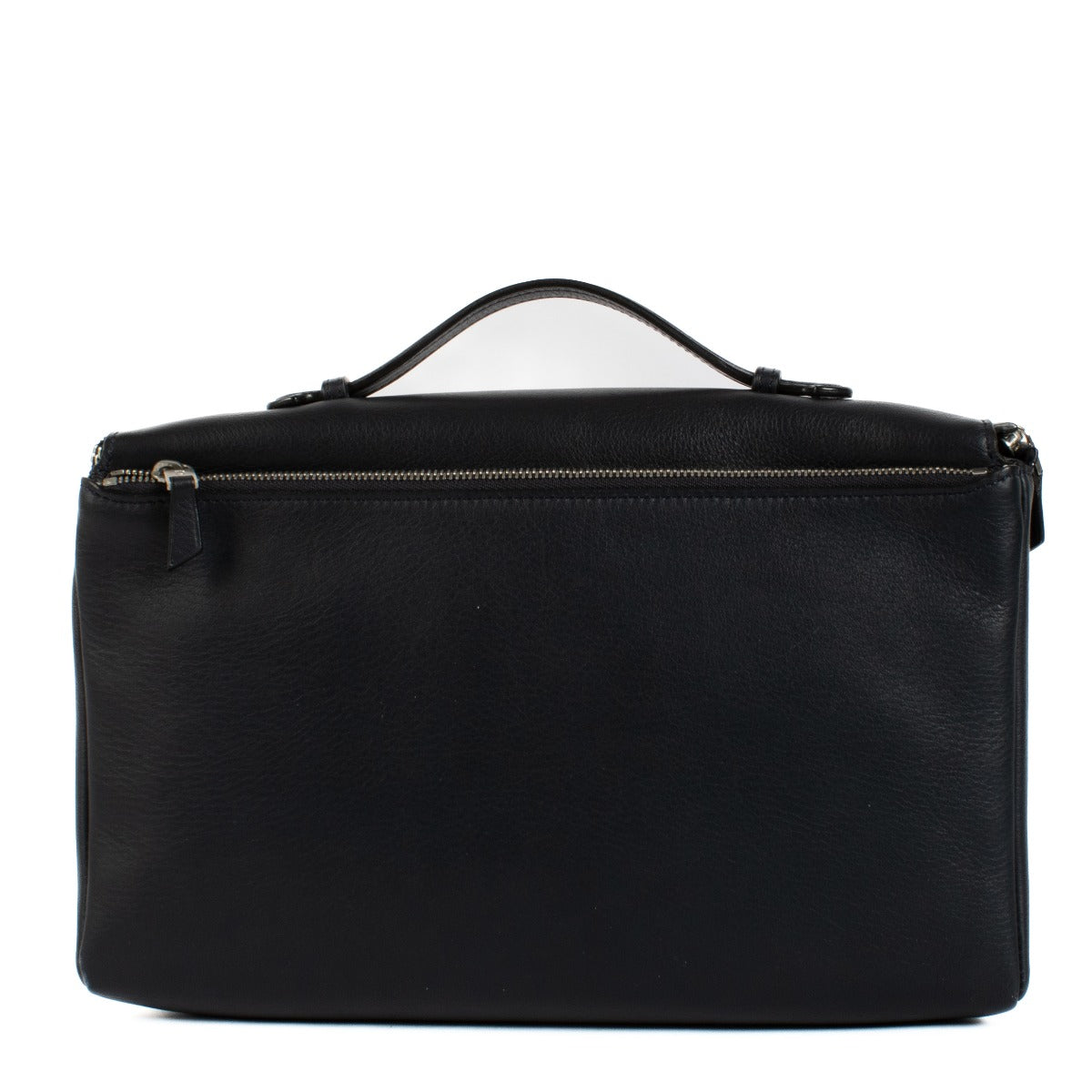 Delvaux Blue Leather Clutch Bag