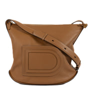 Delvaux Le Pin Baudrier Camel Leather Crossbody Bag