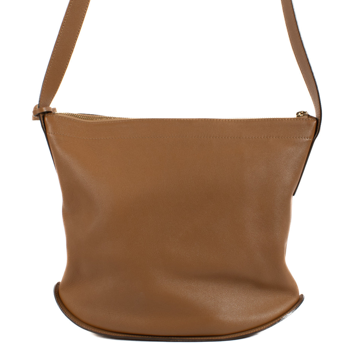 Delvaux Le Pin Baudrier Camel Leather Crossbody Bag