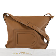 Delvaux Le Pin Baudrier Camel Leather Crossbody Bag