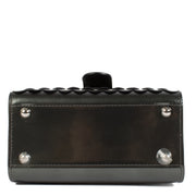 Shop safe online at Labellov in Antwerp, Brussels and Knokke this 100% authentic second hand Delvaux Couture Exclusive Collection Brillant Iron Shield Bag