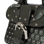 Shop safe online at Labellov in Antwerp, Brussels and Knokke this 100% authentic second hand Delvaux Couture Exclusive Collection Brillant Iron Shield Bag