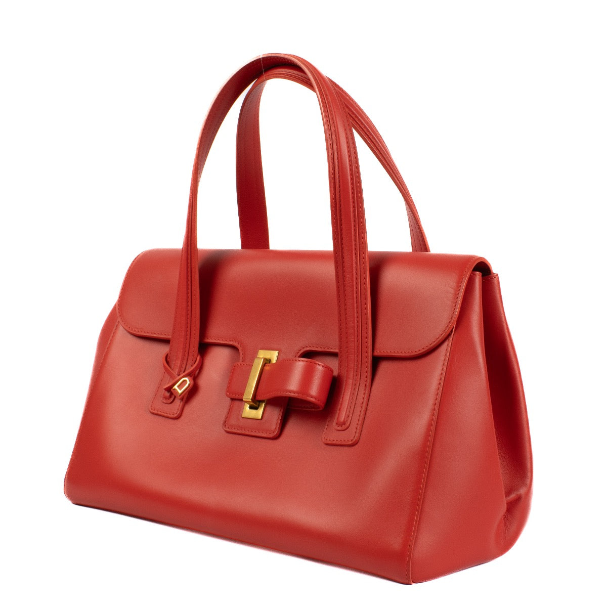 Shop safe online at Labellov in Antwerp and Knokke this 100% authentic second hand Delvaux Lipstick Cadence Simplissime Cabas Bag