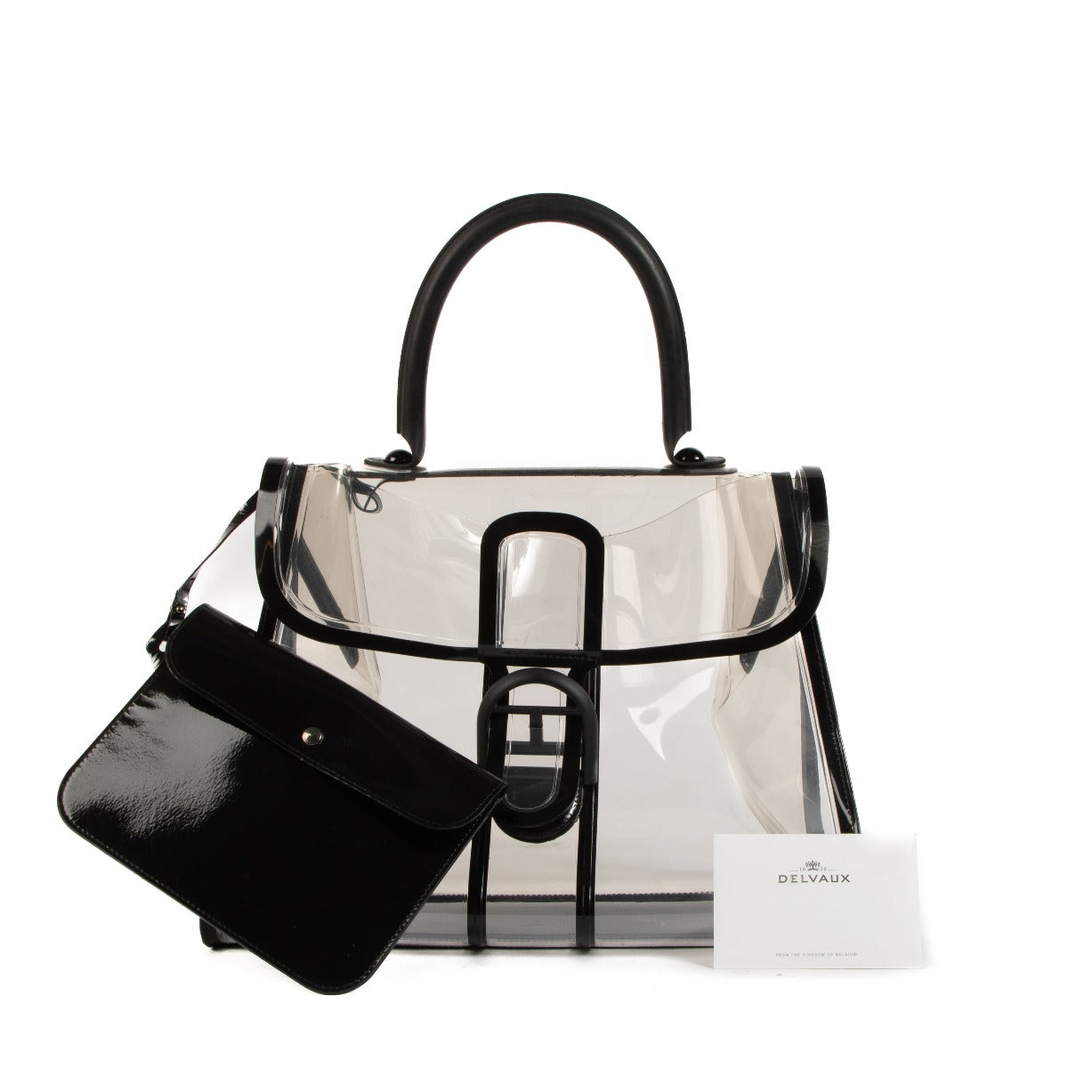 Delvaux Transparent PVC Brillant X Ray Bag