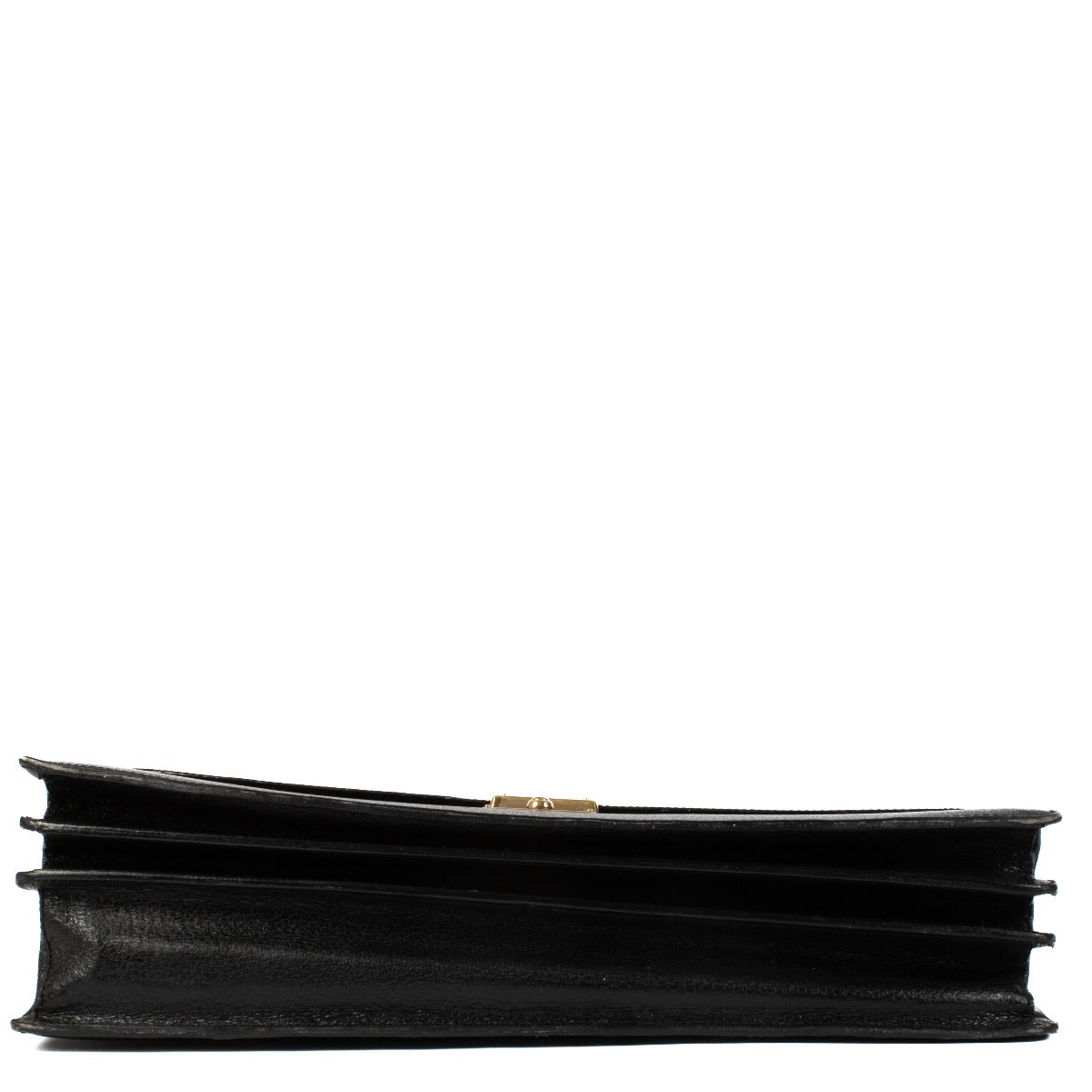Gucci Black Leather Vintage Briefcase