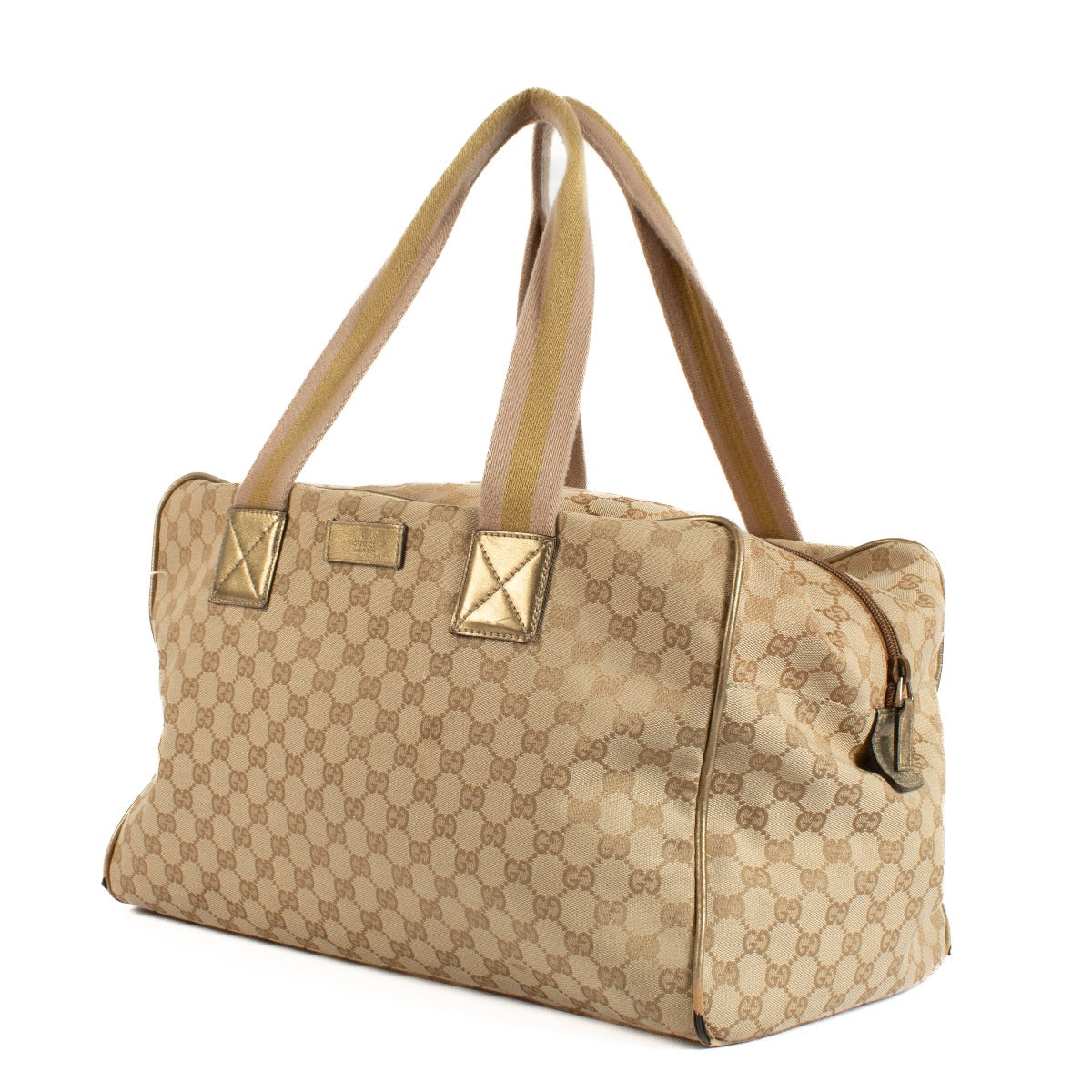 Shop safe online at Labellov in Antwerp, Brussels and Knokke this 100% authentic second hand Gucci GG Canvas Duffle Bag