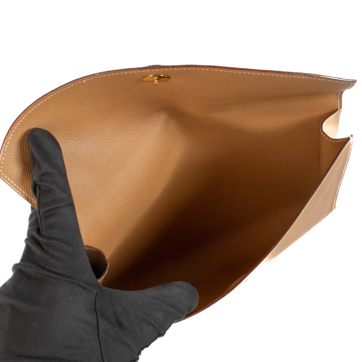 Hermès Natural Veau Grain Lisse Rio Clutch
