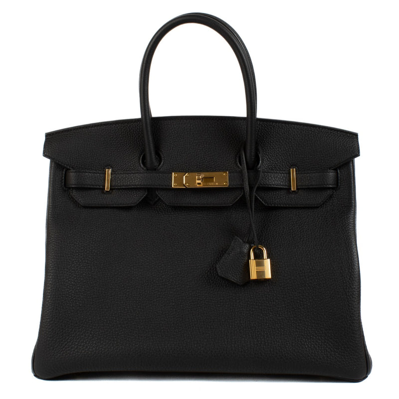 Hermès 2023 Birkin 35 Black Togo Gold Hardware