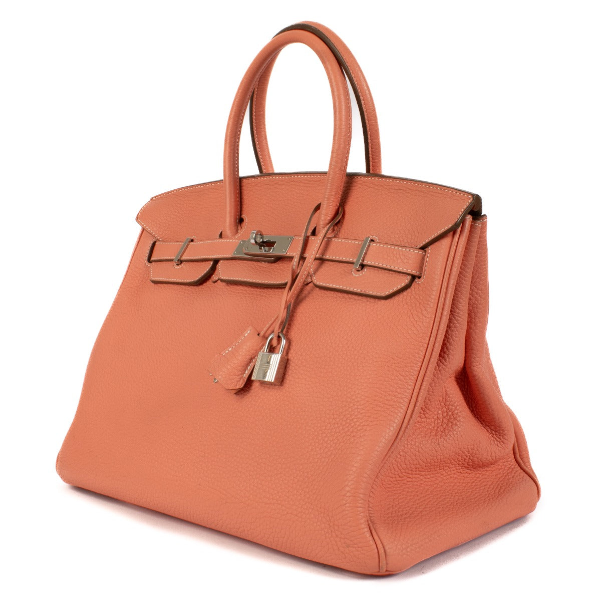 Hermès Birkin 35 Rose Crevette Taurillon Clemence
