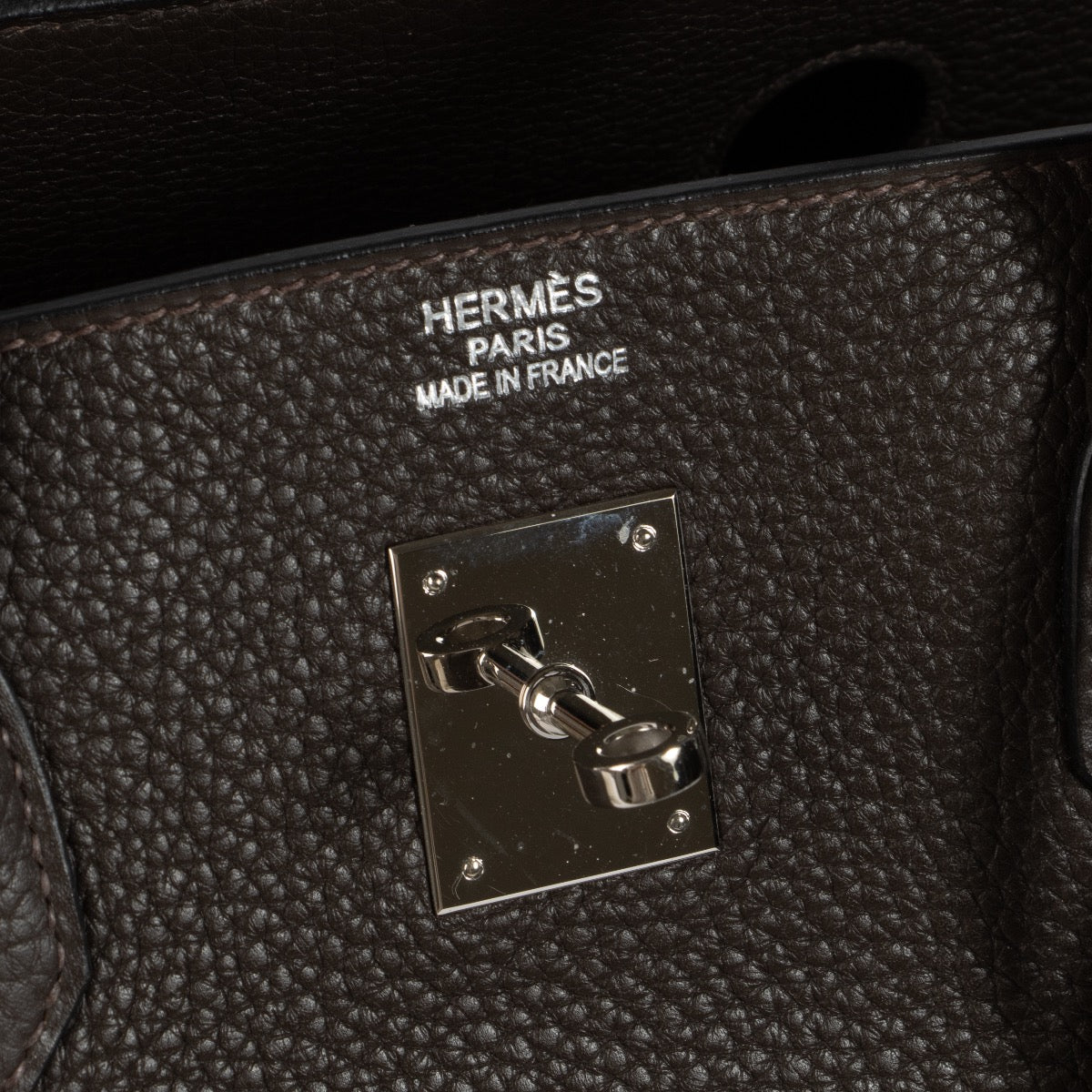 Hermès Birkin 40 Ebene Veau Togo PHW
