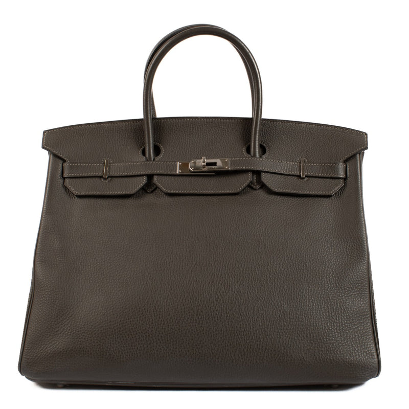 Hermès Birkin 40 Graphite Taurillon Clemence PHW