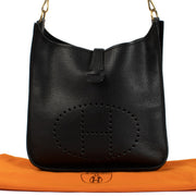 Shop authentic second hand luxury designer Hermès Vintage Evelyne 33 Black Taurillon Clemence GHW on www.labellov.com