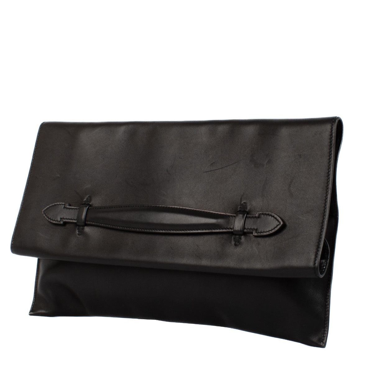 Shop 100% authentic Hermès Black Swift Pliplat Clutch Monogram at Labellov.com.