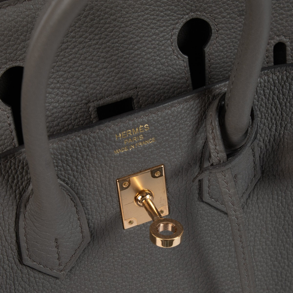 Hermès Birkin 25 Gris Etain Togo RGHW