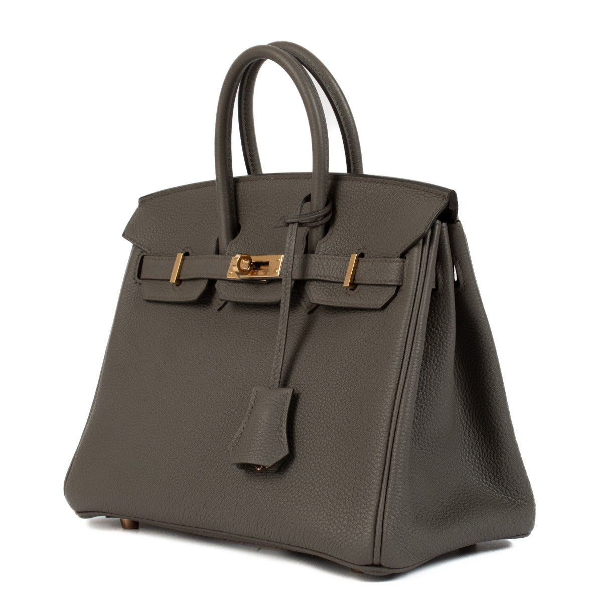 Hermès 2021 Birkin 25 Gris Etain Togo Rose Gold Hardware