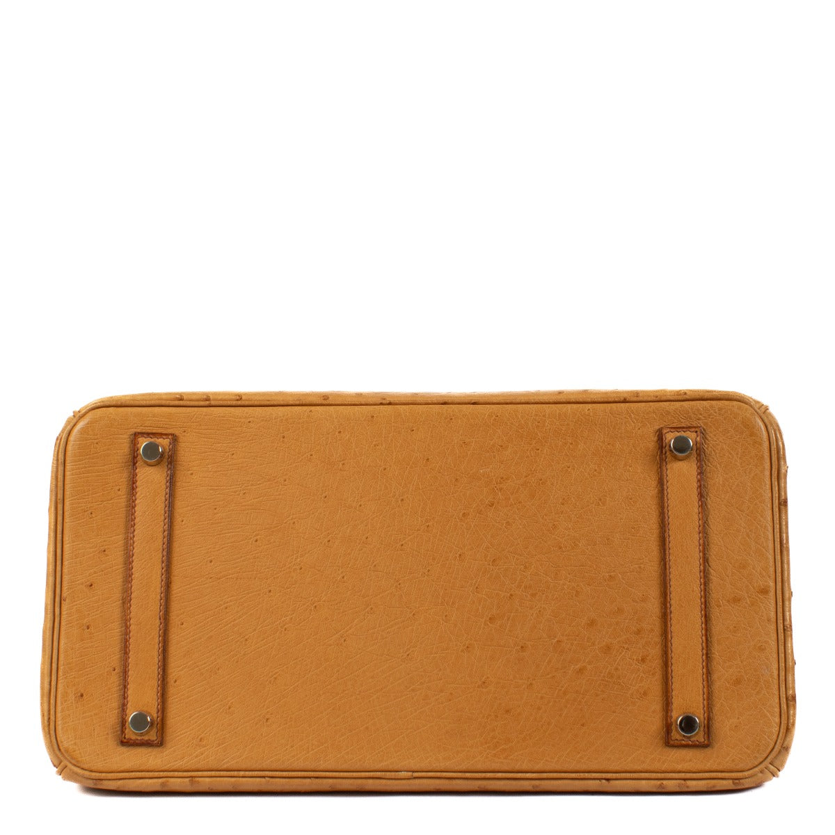 Hermès Birkin 35 Autruche Safran Accastillage Palladium