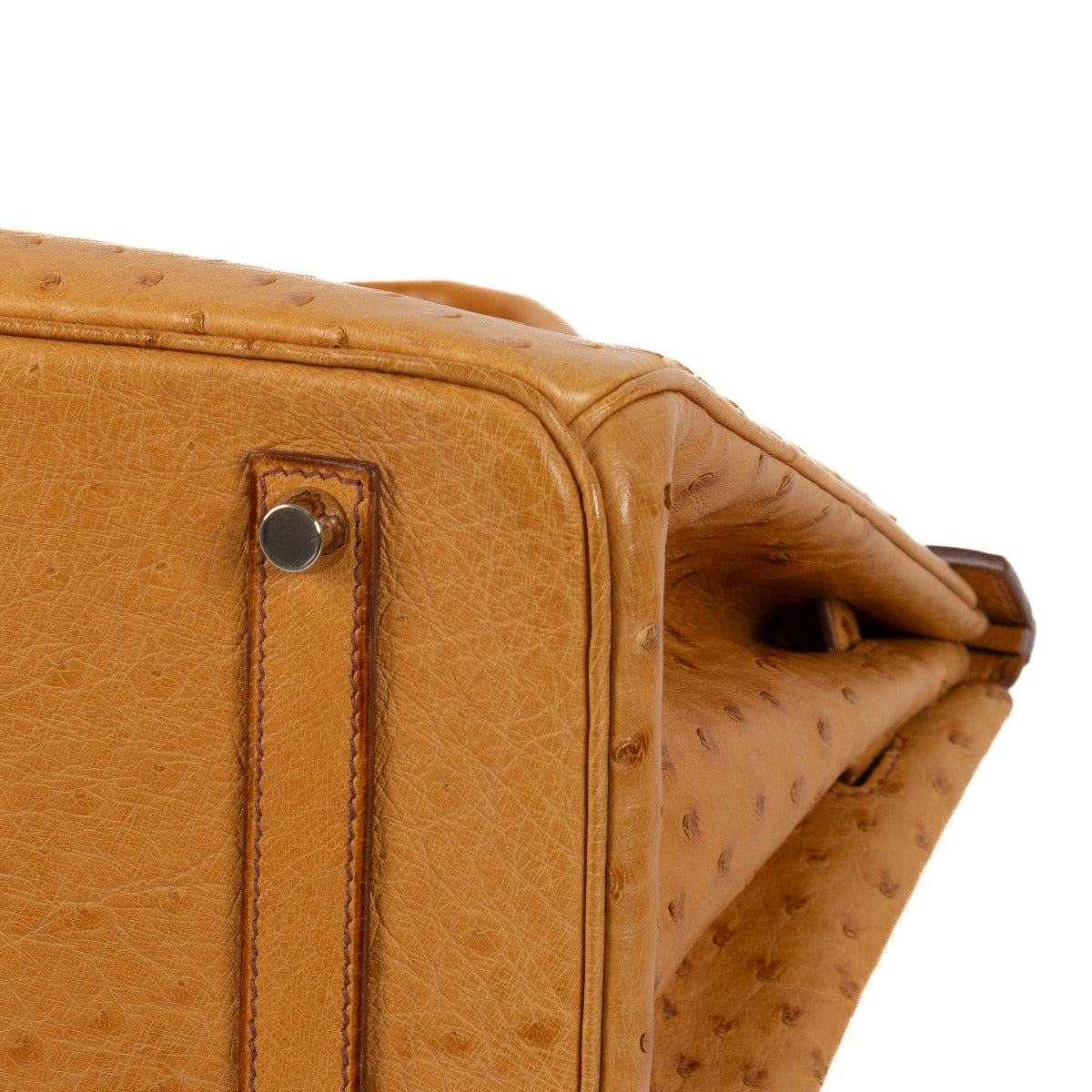 Hermès Birkin 35 Autruche Safran Accastillage Palladium