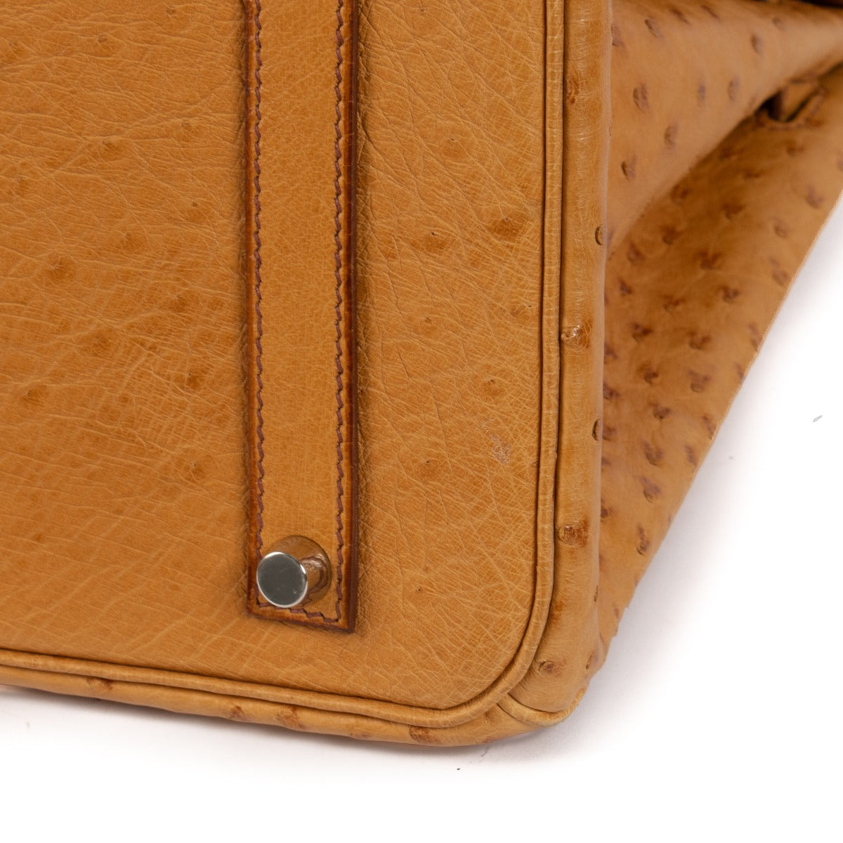 Hermès Birkin 35 Autruche Safran Accastillage Palladium