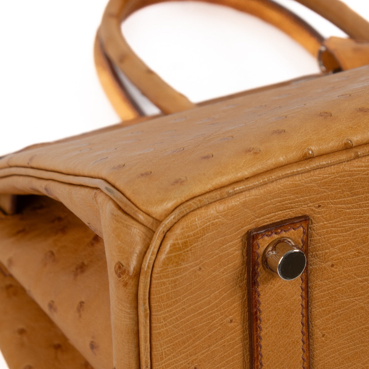 Hermès Birkin 35 Autruche Safran Accastillage Palladium