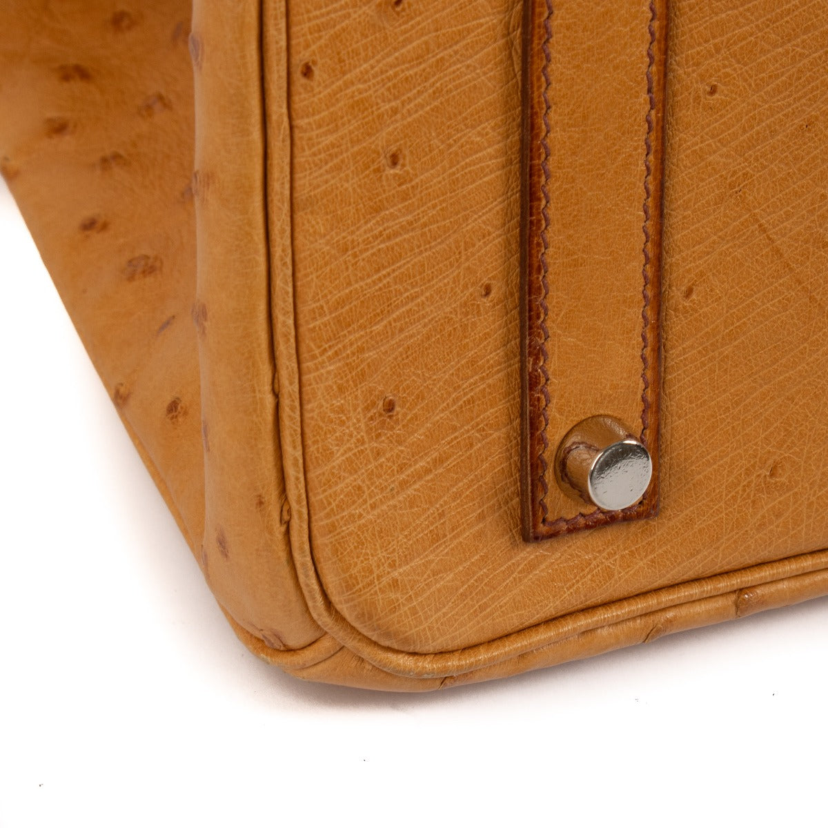 Hermès Birkin 35 Autruche Safran Accastillage Palladium