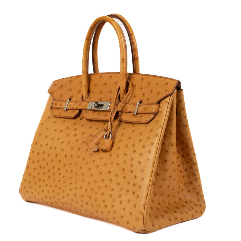 Hermès 2005 Birkin 35 Saffron Ostrich