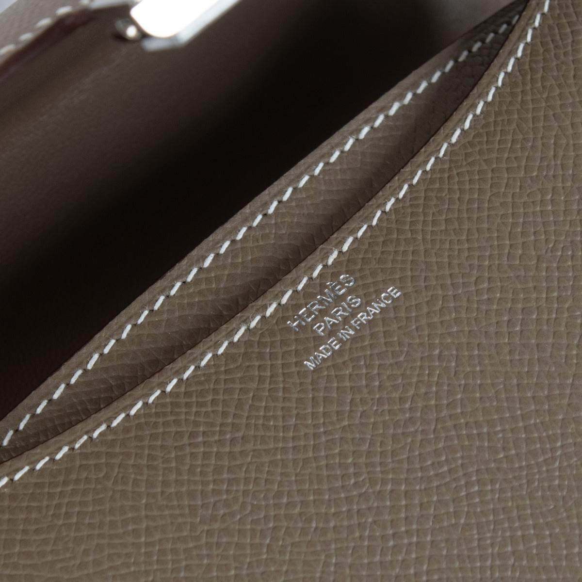 Hermès Constance Mini 18 Etoupe Epsom PHW