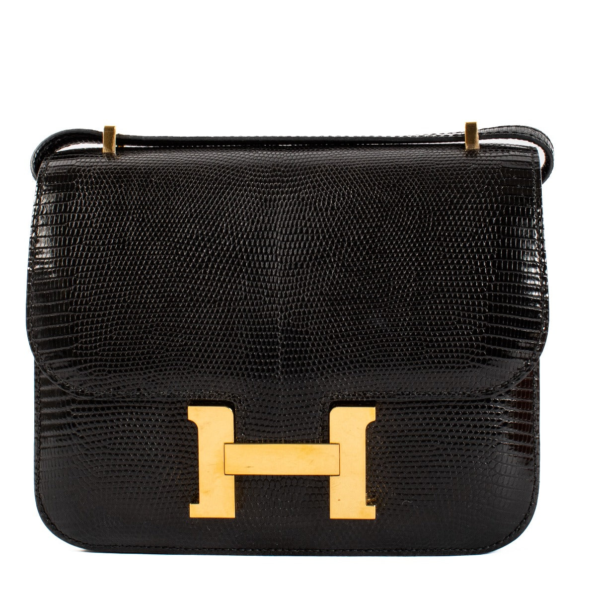 Hermès Constance 18 Black Lizard GHW
