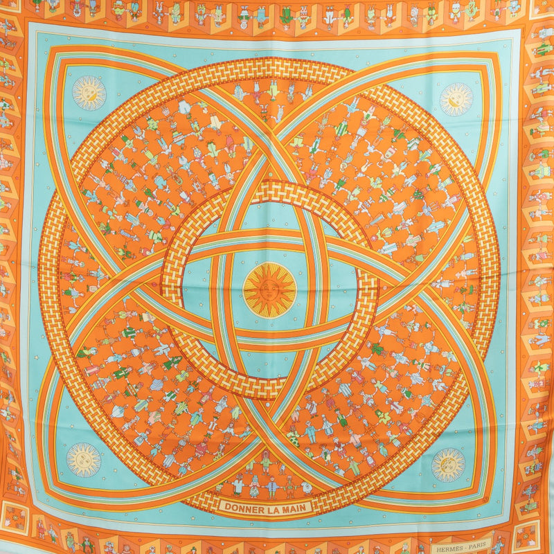 Shop 100% authentic secondhand Hermès Multicolor Donner La Main Scarf Carré 90 Scarf on Labellov.com