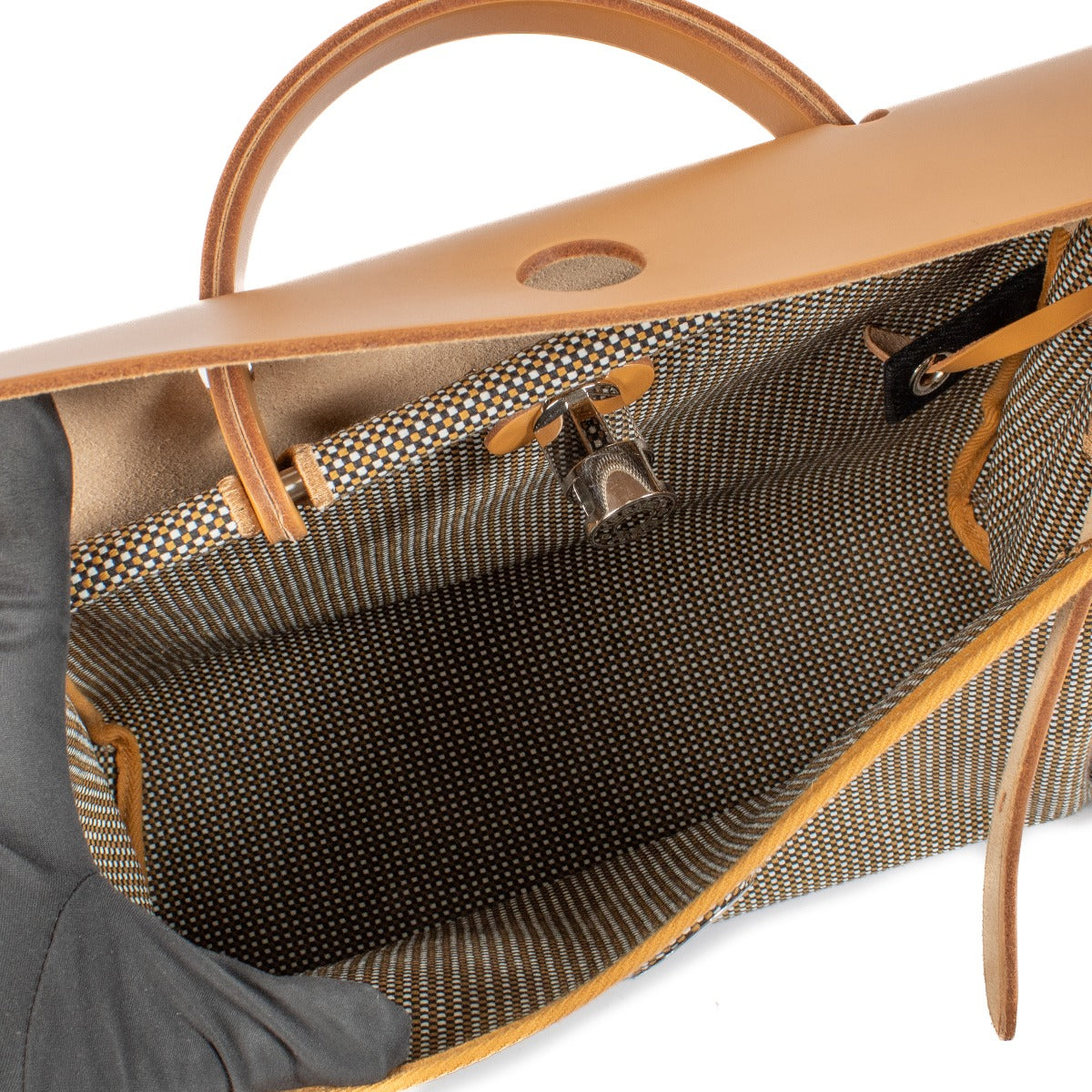 Hermès Herbag Zip 31 Toile Quadrille Viking/Vache Hunter PHW