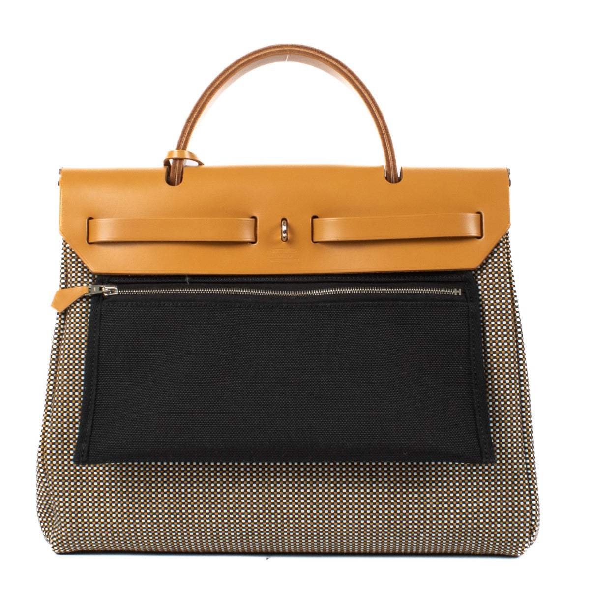Hermès Herbag Zip 31 Toile Quadrille Viking/Vache Hunter PHW
