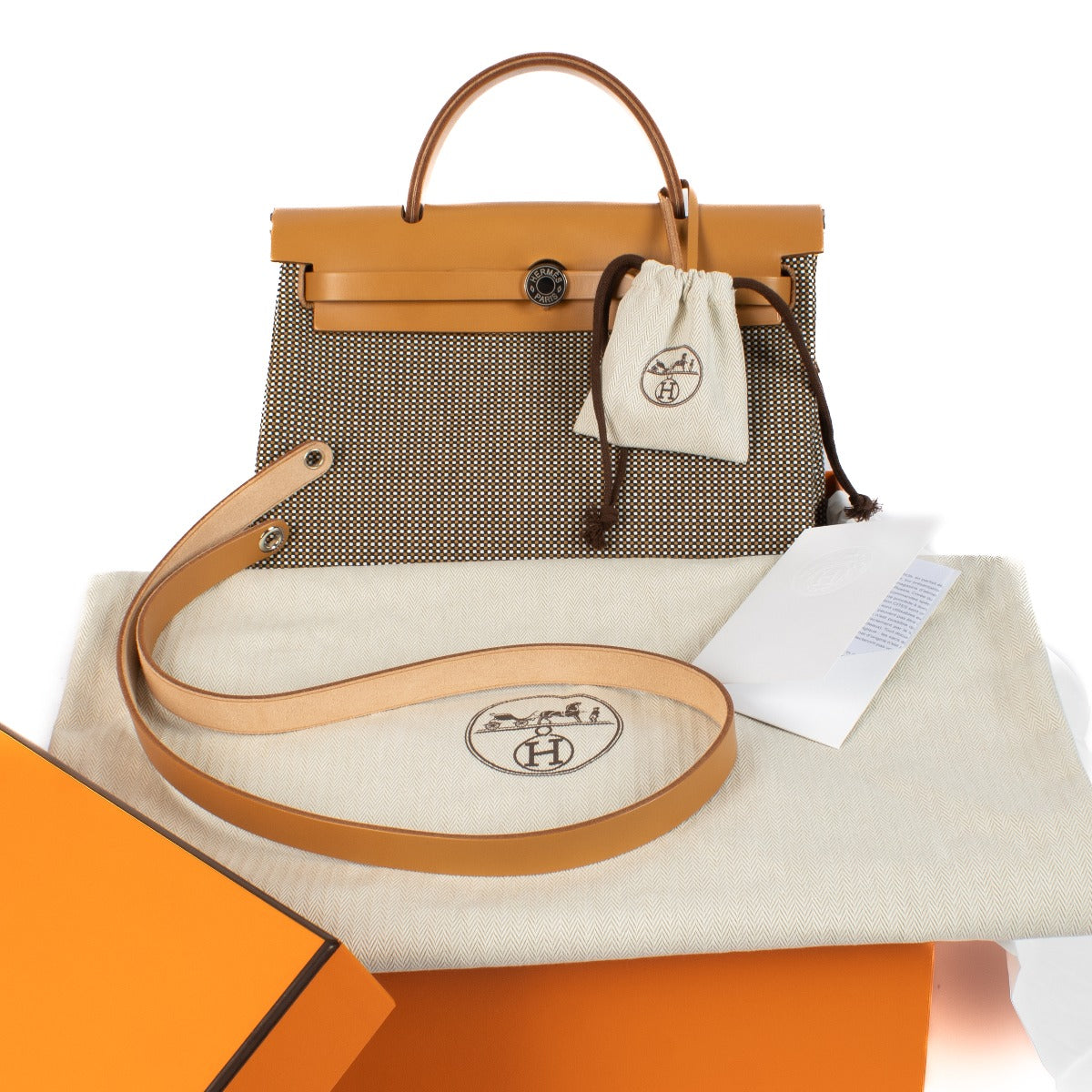 Hermès Herbag Zip 31 Toile Quadrille Viking/Vache Hunter