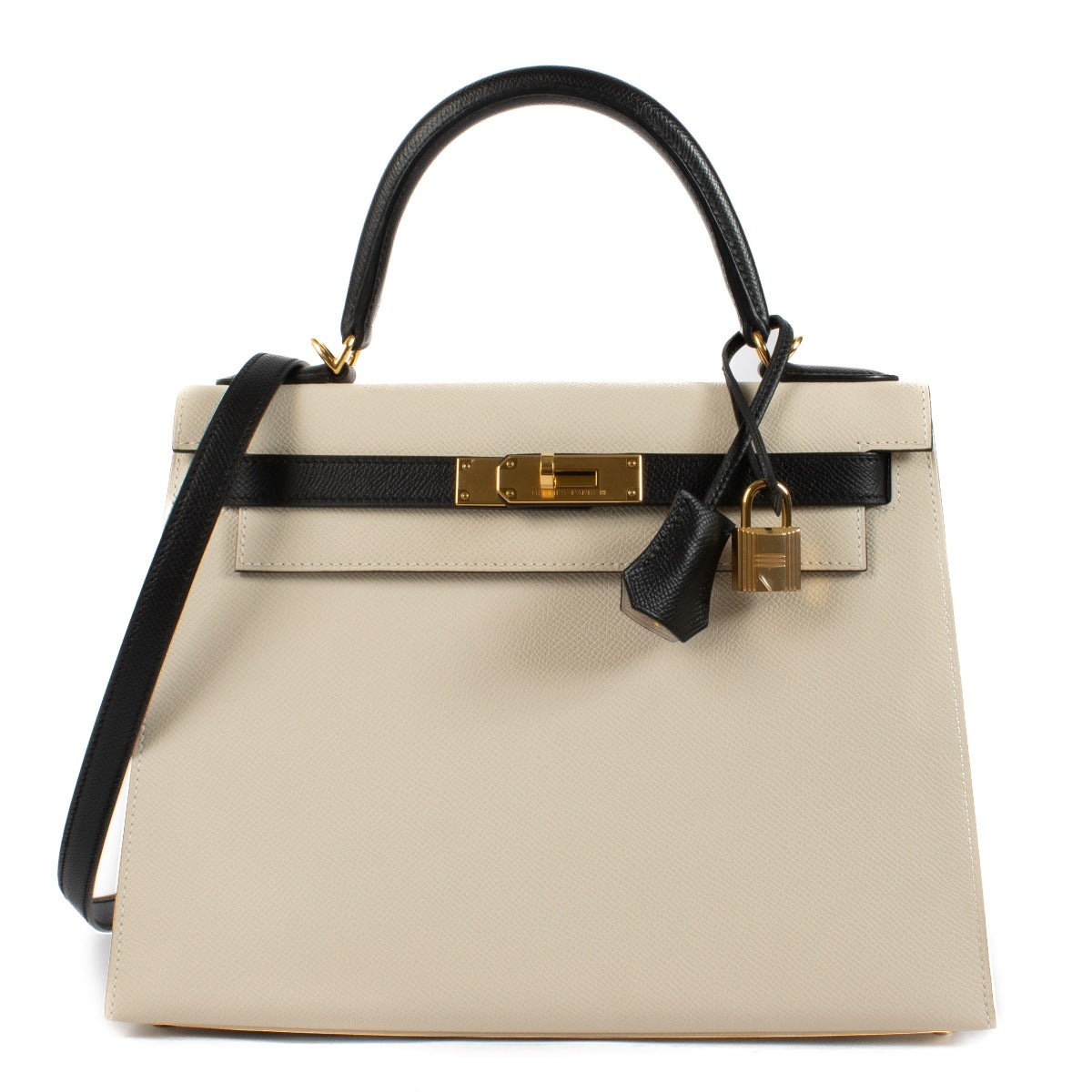 Hermès HSS Kelly 28 Nata/Black Epsom GHW