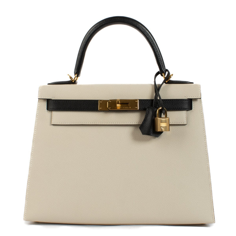 Hermès HSS Kelly 28 Nata/Black Epsom GHW