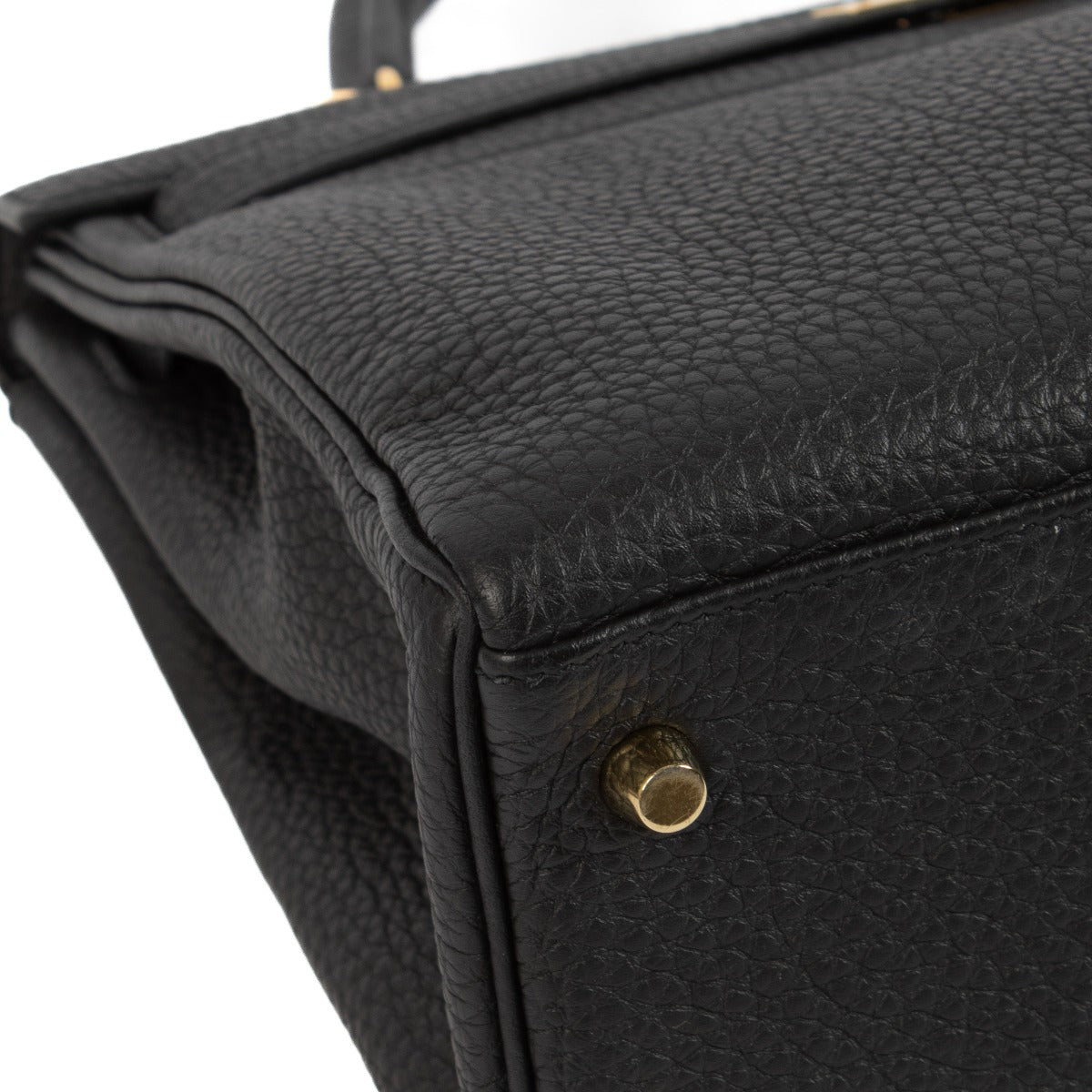 Hermès Kelly 32 Black Taurillon Clemence GHW