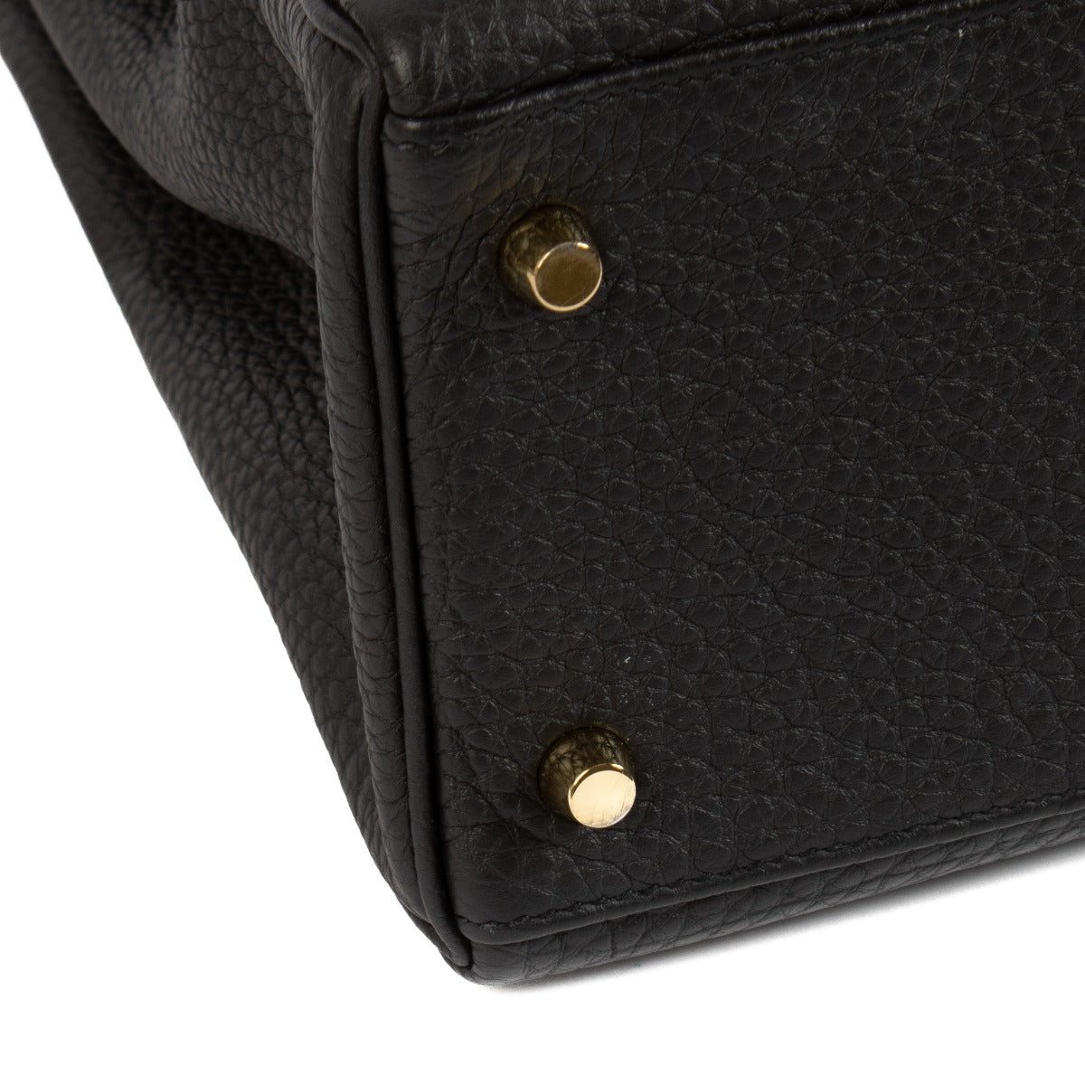 Hermès Kelly 32 Black Taurillon Clemence GHW