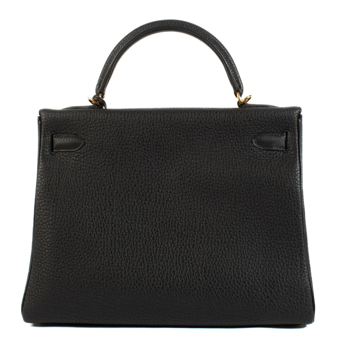 Hermès Kelly 32 Black Taurillon Clemence GHW